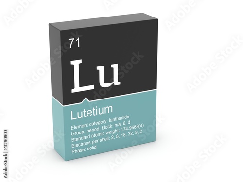 Lutetium from Mendeleev's periodic table