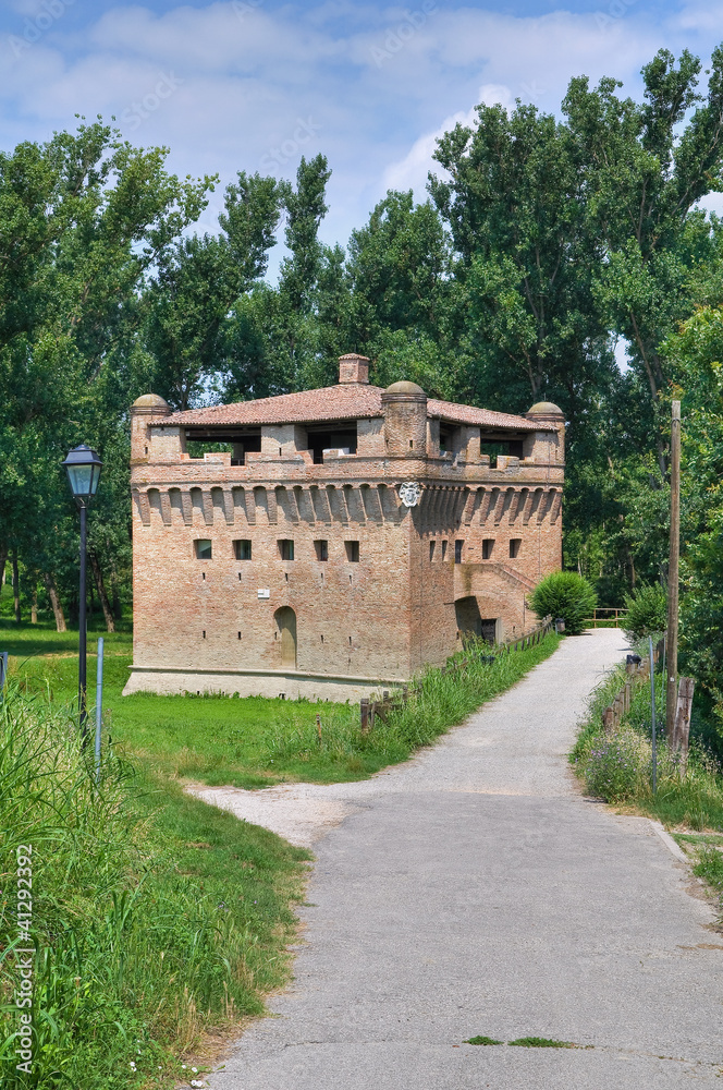 Fortress Rocca Stellata. Bondeno. Emilia-Romagna. Italy.
