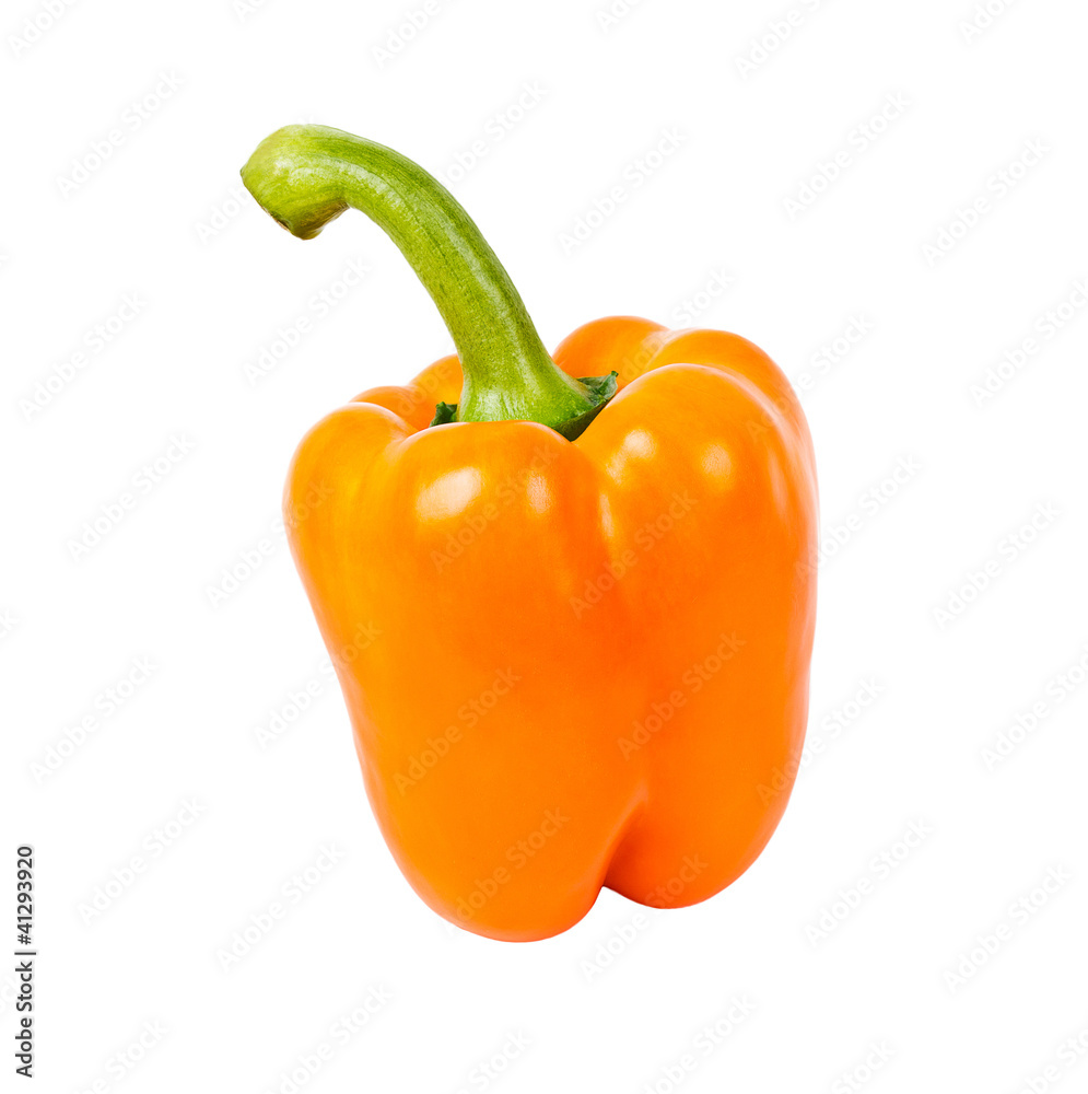 Fresh red pepper isolated on white background Fresh red pepper isolated on white background