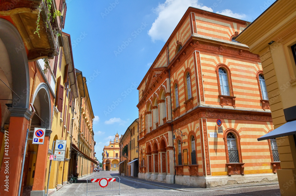 Obraz premium Borgatti theatre. Cento. Emilia-Romagna. Italy.