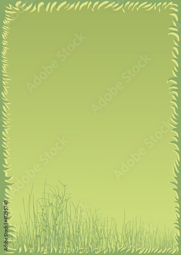 abstract green field