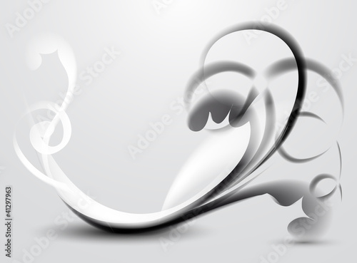 abstract background - black smoke pattern