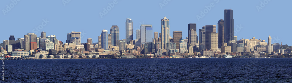 Seattle skyline panorama.