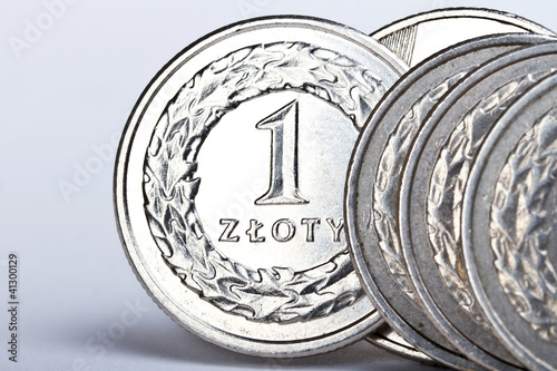 Polish zloty coins photo