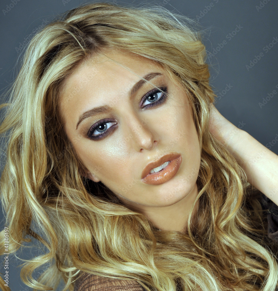 Portrait of exotic beautiful blond equadorian woman Portrait of exotic beautiful blond equadorian woman