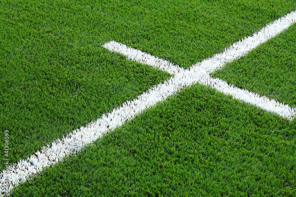 Naklejka premium soccer field grass