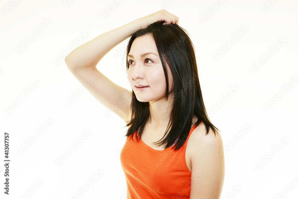 リラックスしている女性 リラックスしている女性