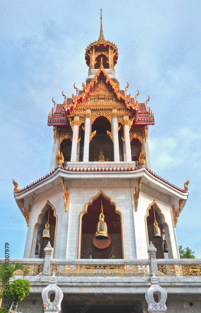 Fototapeta premium Bell tower in Bangkok, Thailand