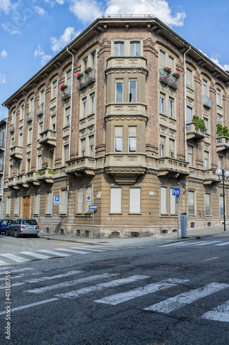 Urban building in Turin, Italy