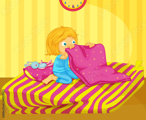 Girl awake