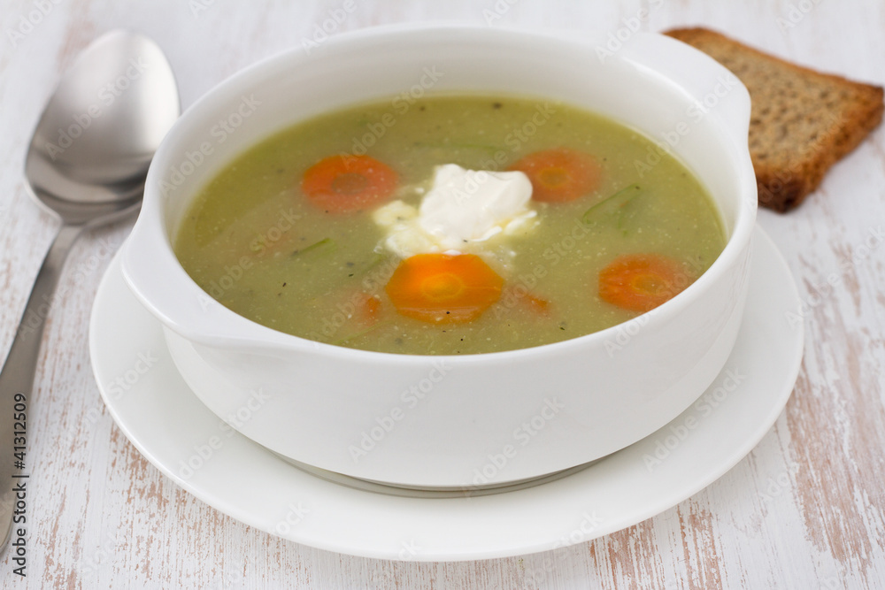 vegetable soup in the white bowl vegetable soup in the white bowl