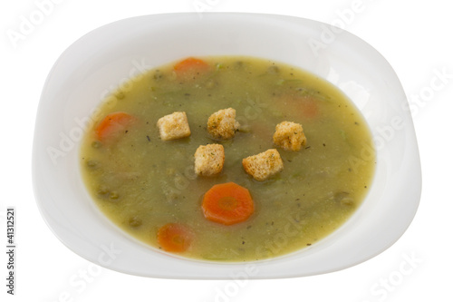 vegetable soup with beans and carrot