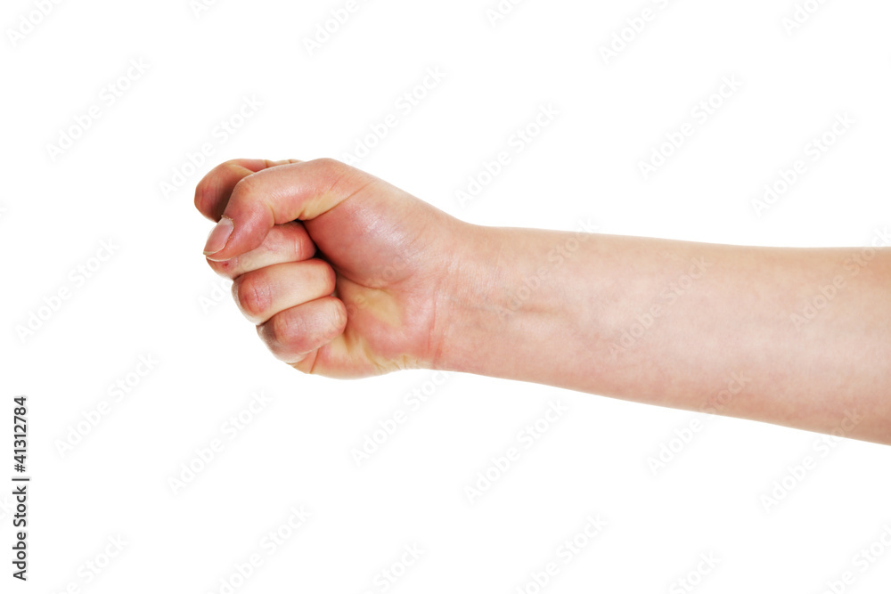 Woman hand in fist Woman hand in fist