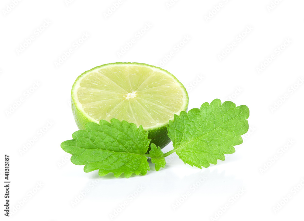 Fresh lime with mint leaf Fresh lime with mint leaf