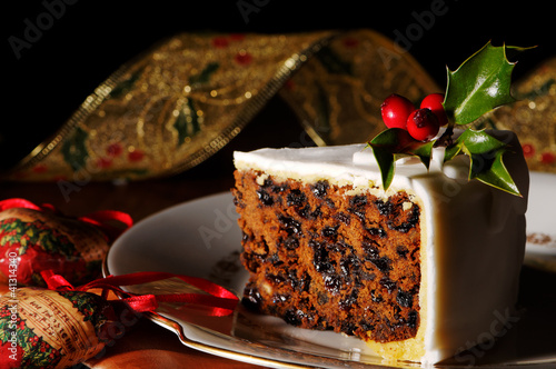 Slice Of Christmas Cake