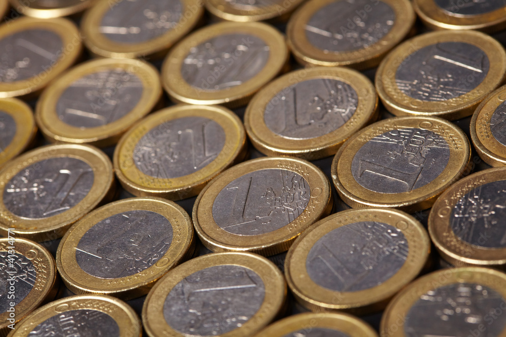euro coins background euro coins background