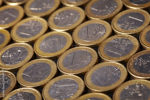 euro coins background