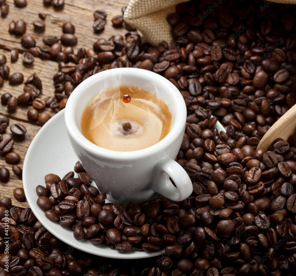 A drop of coffee