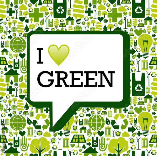 I love green message over icons background texture