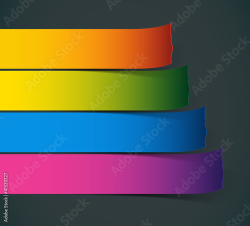 Set of Colorful  stickers for various options