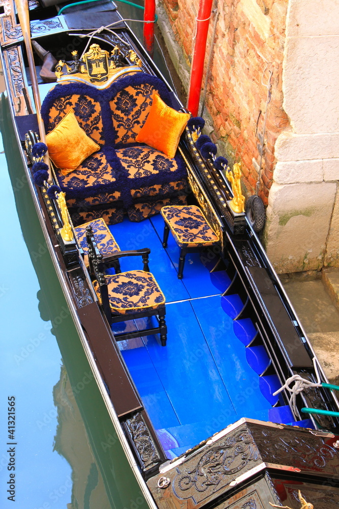 Gondole luxueuse à Venise - Italie