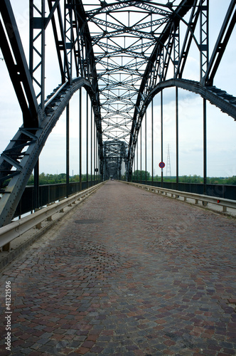 Old iron bridge color image