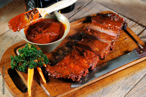ribs cooking photo