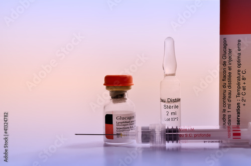 diabète,insuline,glycémie,glucagon,médecine,seringue photo