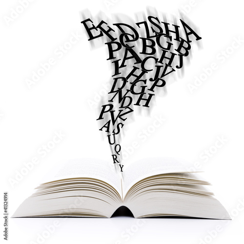 Buch mit Buchstaben