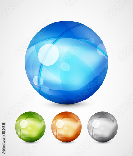 Glass sphere icons