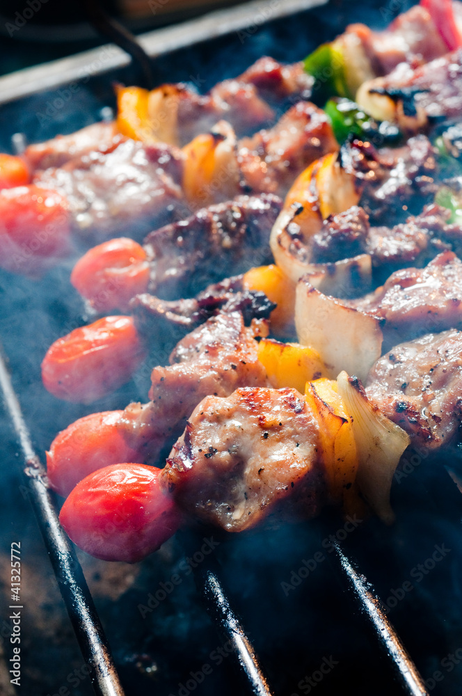 bbq on grill