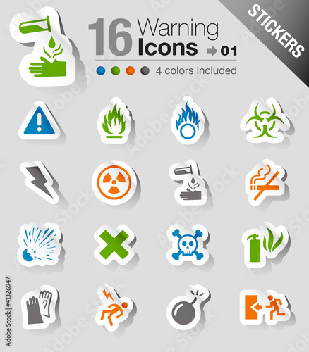 Stickers - Warning icons