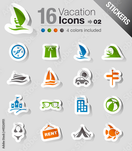 Stickers - Vacation icons