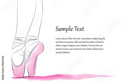 Dancer's feet en pointe