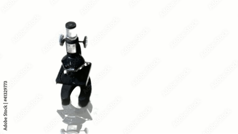 Microscope With Background White Microscope With Background White