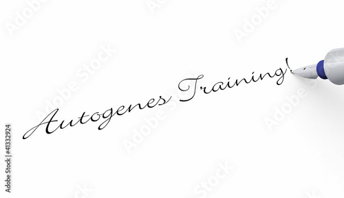 Stift Konzept - Autogenes Training! photo