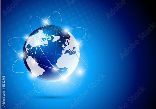 Background with globe