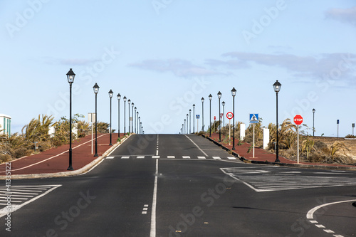 new roads for the development area in Lanzarote photo