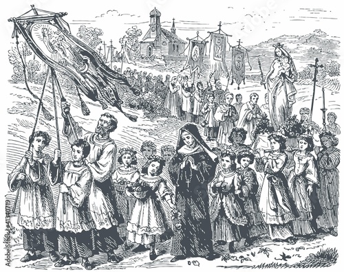 Shows a feast of the Virgin