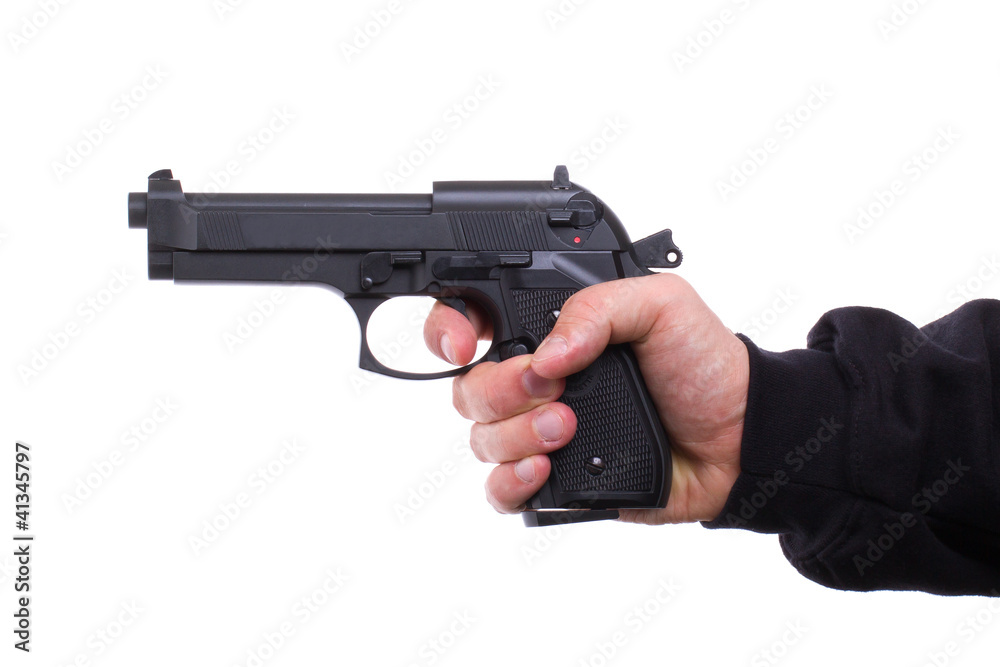 Pistol in hand Pistol in hand