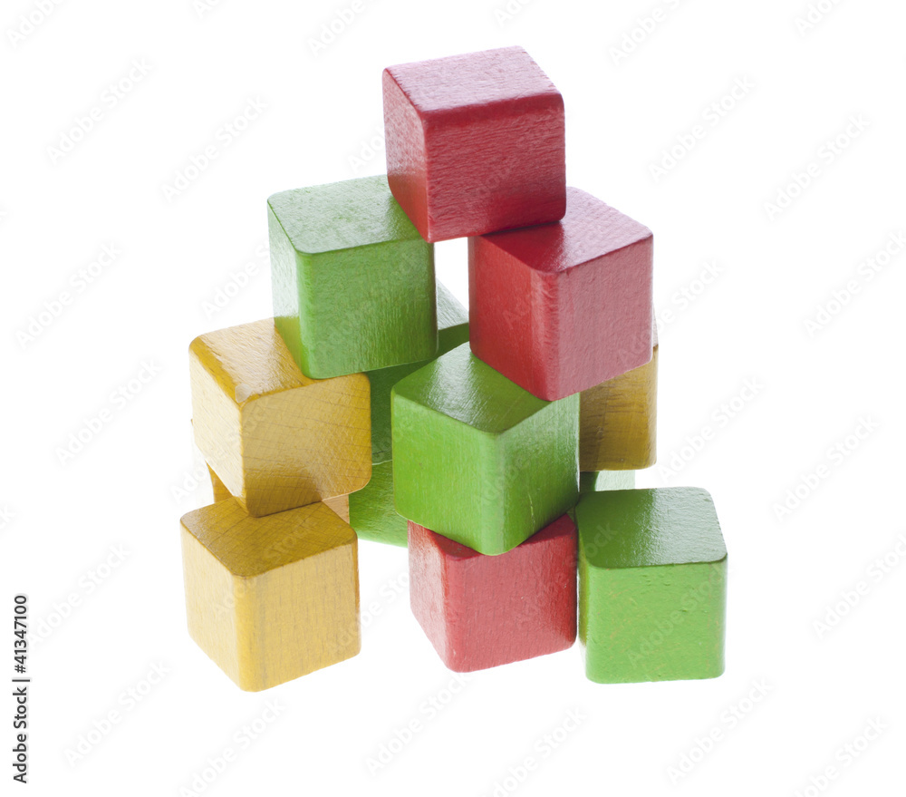 Play cubes in random shape Play cubes in random shape