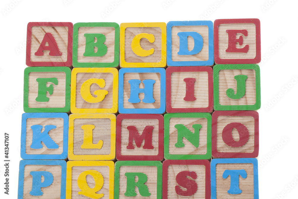 Wooned cubes alphabet Wooned cubes alphabet