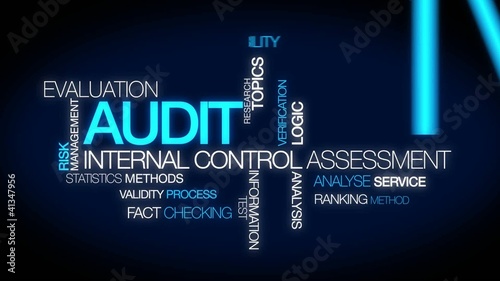 Audit evaluation tag cloud animation video