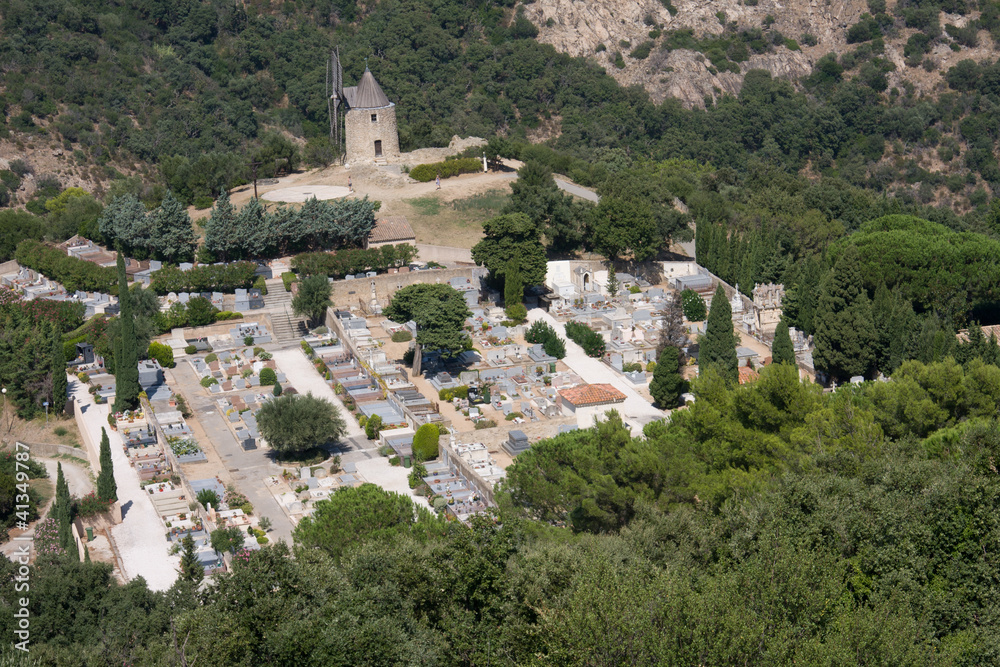 Grimaud, the cemetery, Cote d'Azur, France