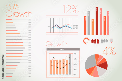 Orange infographic