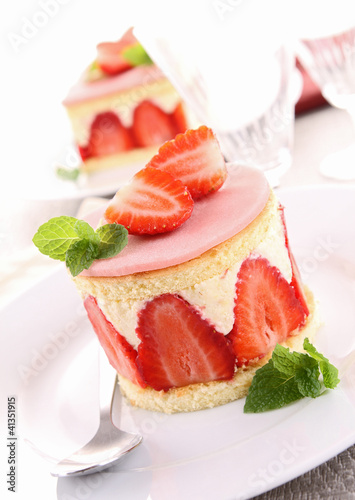 Obraz na plátne strawberry shortcake