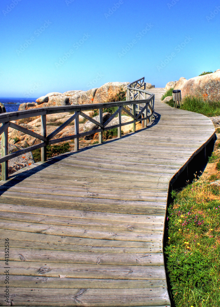 Obraz premium San Vicente beach en El Grove, Galicia
