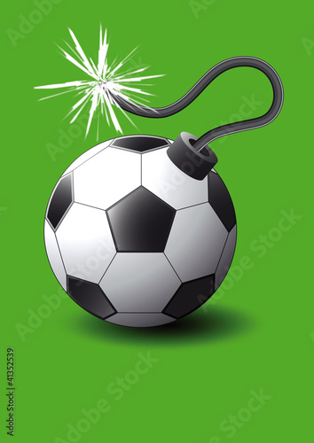 Fussball und Bombe