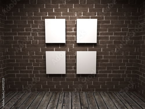 white pictures in a room