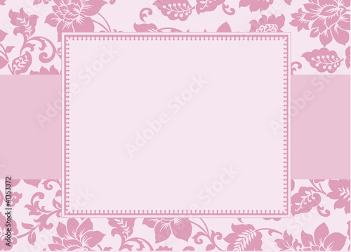 Wallpaper Mural Elegant vintage damask wedding invitation Torontodigital.ca